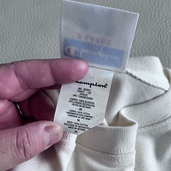 NWOT - Champion Heritage Men’s Long Sleeve Football T Shirt 1919 Logo - Size XL - Picture 8 of 8